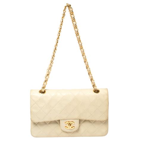 chanel cream bag|chanel quilted handbag uk.